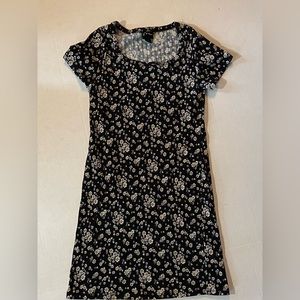 Dress, black with white flowers, art and class brand, size S (6/6x)